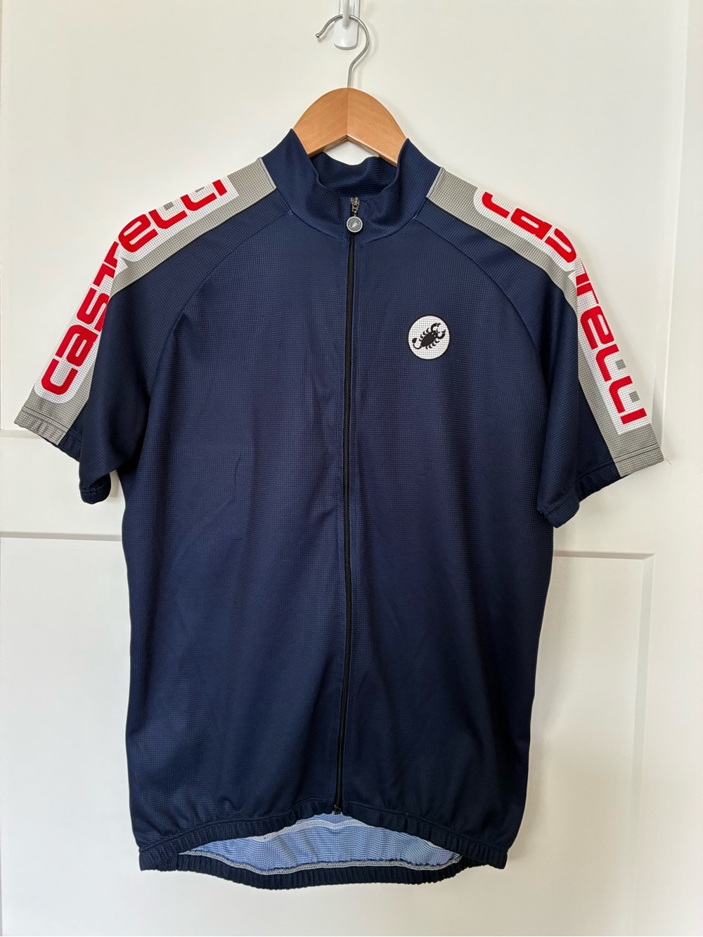 Castelli Men’s Navy Short-Sleeve Cycling Jersey